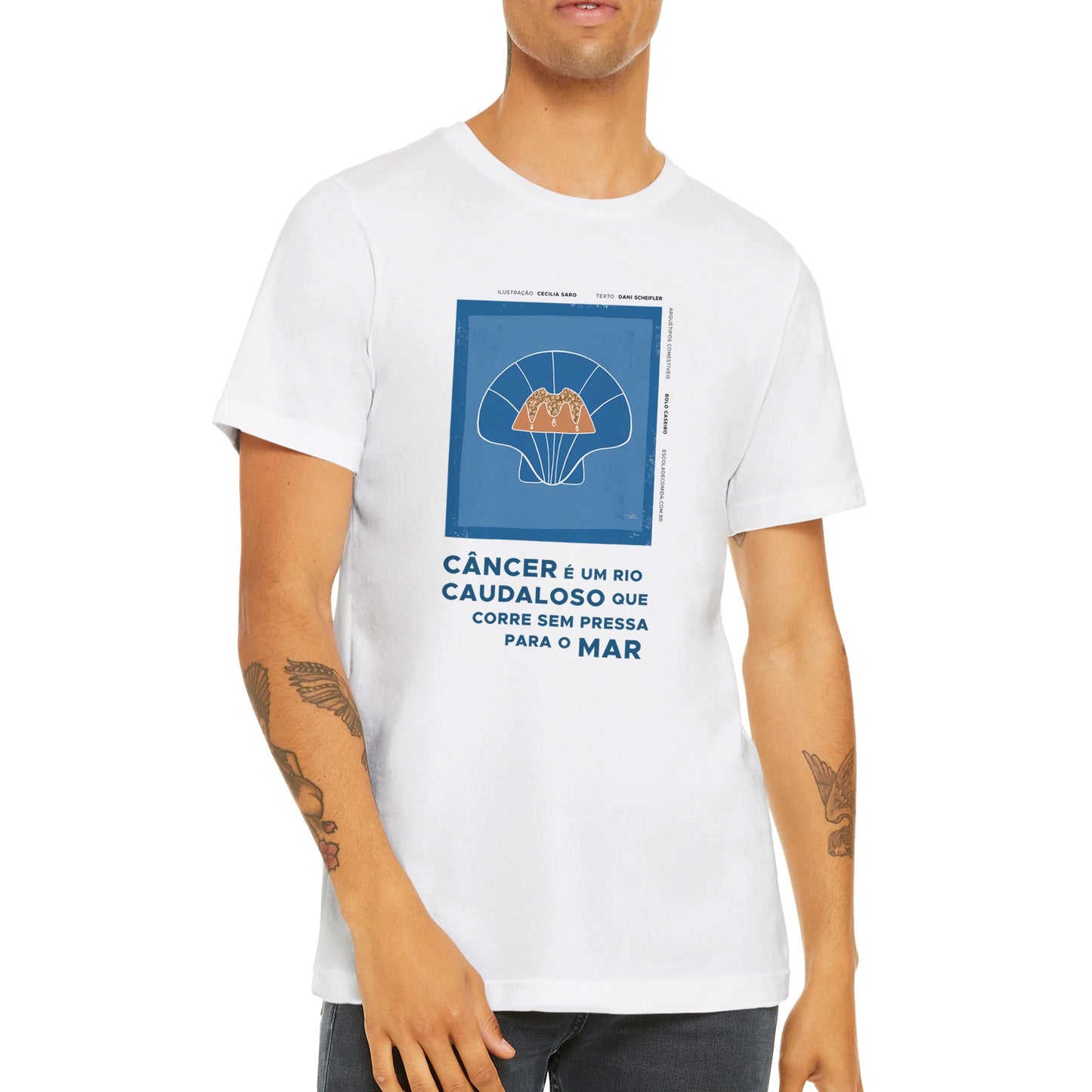 Camiseta Unissex de Gola Redonda Premium